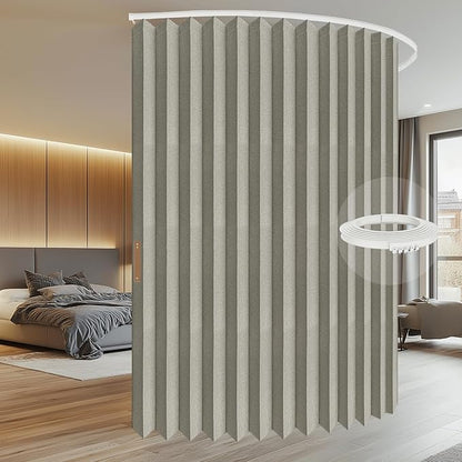 Room Divider Curtain Sets with Flexible Ceiling Track, Privacy Soundproof - Image 2