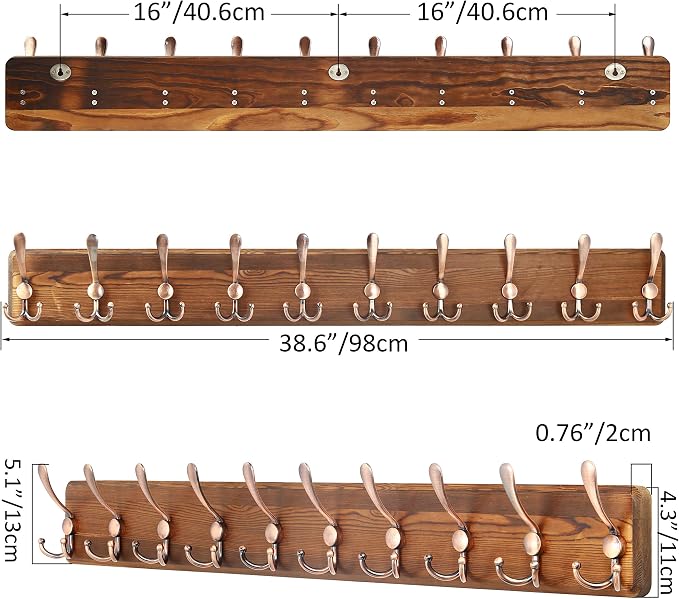 SKOLOO Coat Rack Wall Mounted - Image 5