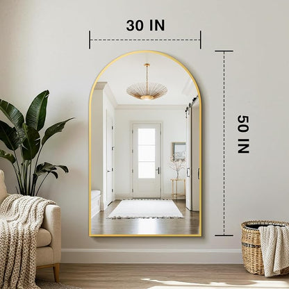 Arched Bathroom Mirror for Wall, HD Glass Over Sink for Bathroom - Image 2