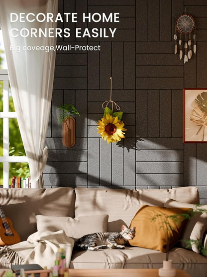 Bumusty Large Cork Board Alternative-36 x 24" Felt Bulletin Board Tiles - Image 4