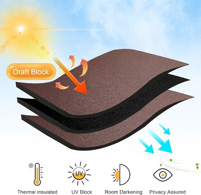 RYB HOME Blackout Curtains for Bedroom, Windows Shades Thermal Insulating - Image 6
