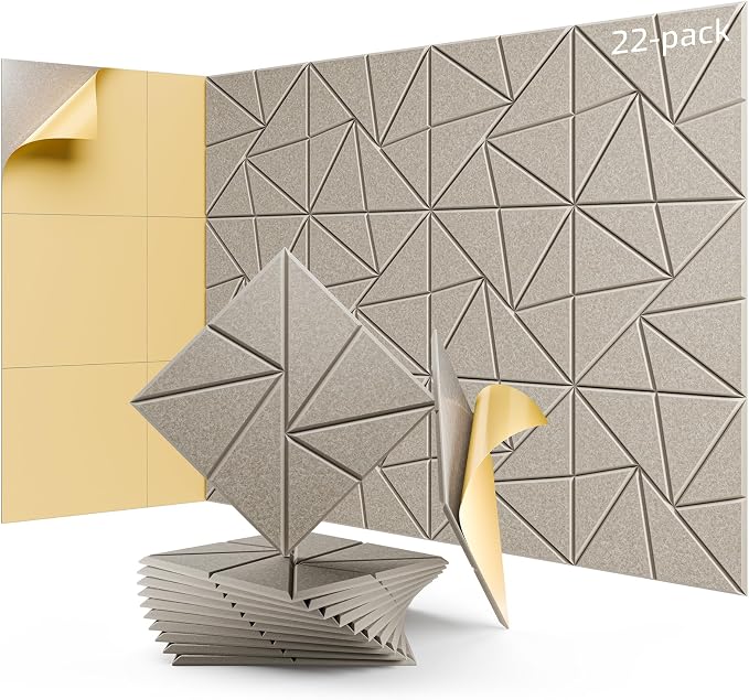 22 Pack Acoustic Panels, Sound Proof Foam Panels by LEIYER
