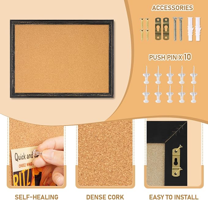 DOLLAR BOSS Cork Board for Office 36 X 24 Inches Cork Boards for Walls Bulletin - Image 2