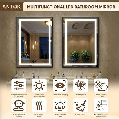 Antok 30X36 LED Bathroom Mirror - Image 9