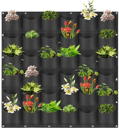 Hanging Planting Grow Bags, 36 Pockets Hanging Vertical Wall Planter Wall by LITLANDSTAR