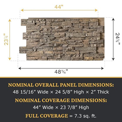 AZ Faux High-Density Polyurethane Faux Stone Wall Covering Panels - Image 3