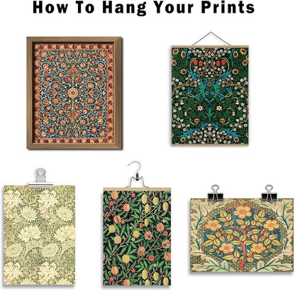 ANERZA 16 PCS William Morris Wall Art Decor, Floral Wall Prints - Image 4