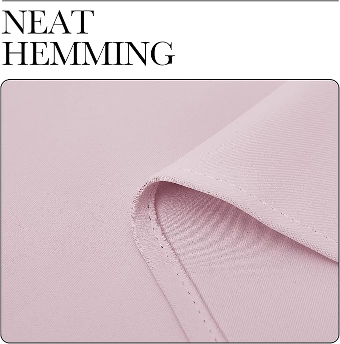 NICETOWN Baby Pink Blackout Curtains 78 inches Length - Image 6