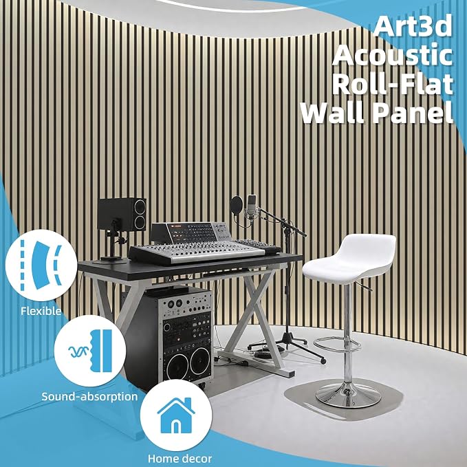 Art3d 2-Pack Acoustic Wood Slat Wall Panel - Image 5
