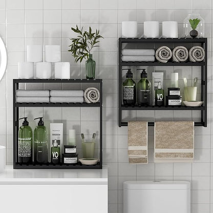 PPN Towel Rack Bathroom Storage Shelves Over The Toilet - Image 8