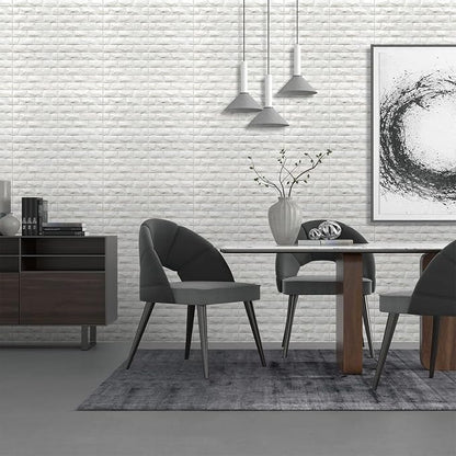 YU LI 3DH 3D Wall Panels Peel and Stick 30PCS White Foam Brick Wallpaper - Image 2