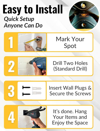Ladder Hangers Set of 4 for Garage Wall - Image 5