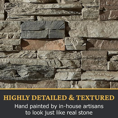 AZ Faux High-Density Polyurethane Faux Stone Interlocking Right Endcap - Image 6