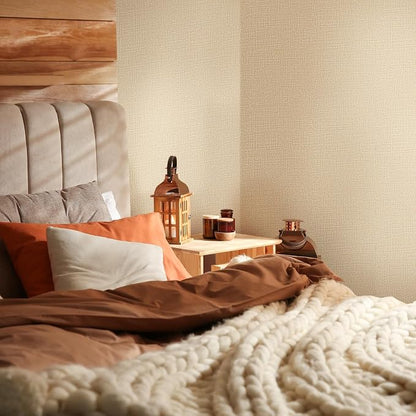 WADILE Grasscloth Peel and Stick Wallpaper 15.7in x 78.7in, Textured Contact - Image 2