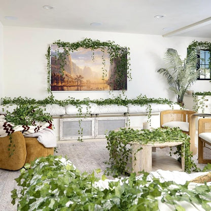 CQURE 48 Pcs 336Ft Artificial Ivy Fake Vines, Ivy Garland Greenery Garland Fake - Image 8