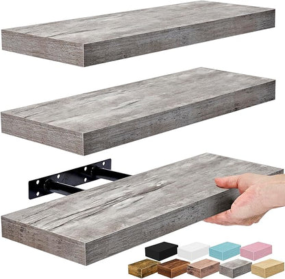 Sorbus Floating Shelves for Wall – 16 Inch Floating Shelf for Kitchen, Living by Sorbus
