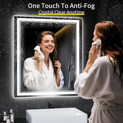 32"x28" LED Bathroom Mirror - Image 4
