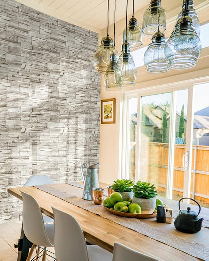 Jeweluck Stone Wallpaper Peel and Stick Brick Wallpaper 17.7”×196.8” Brick - Image 6