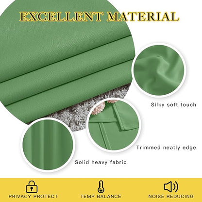NICETOWN Blackout Curtains for Sliding Glass Door Room Divider Noise Reduce - Image 3