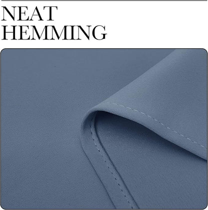 NICETOWN Stone Blue Room Darkening Curtain Panels 108" Length - Image 7