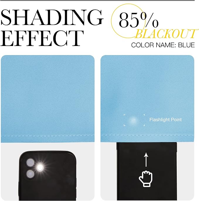 NICETOWN Light Blue Curtains for Nursery, Thermal Insulated Grommet Room - Image 5