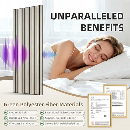 TO-TH Wood-Look Acoustic Wall Panels, 10 Pack 47.2” x 23.6” Sound Panels - Image 5