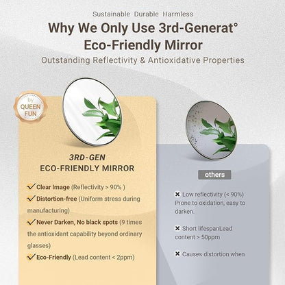 Silver Bathroom Mirror, 30x36 Inch Beveled Silver Vanity Mirror - Image 7