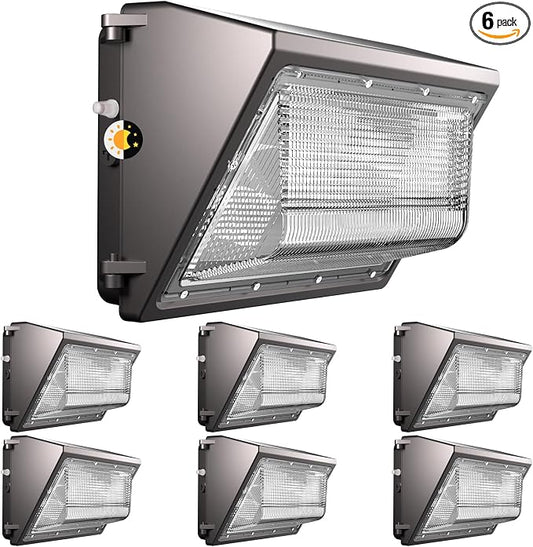 Lightdot 6Pack 200W LED Wall Pack Lights, 100-277v Dusk to Dawn by LightdotLighting