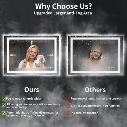 24"x36" LED Bathroom Mirror - Image 3