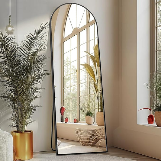 Sweetcrispy 59"x16" Arched Full Length Mirror, Leaning or Standing Full Body by Sweetcrispy