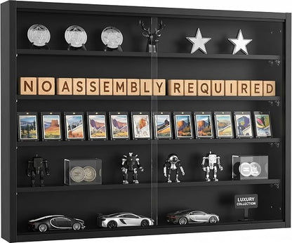 5-Tier Wall Mounted Display Cabinet, No Assembly Required Ready to Use Out of by Odjaraye