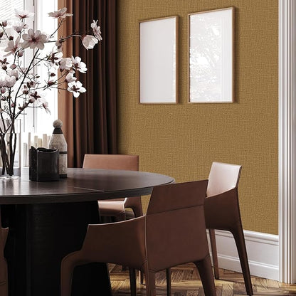 WADILE Grasscloth Peel and Stick Wallpaper 15.7in x 393.7in, Textured Contact - Image 4
