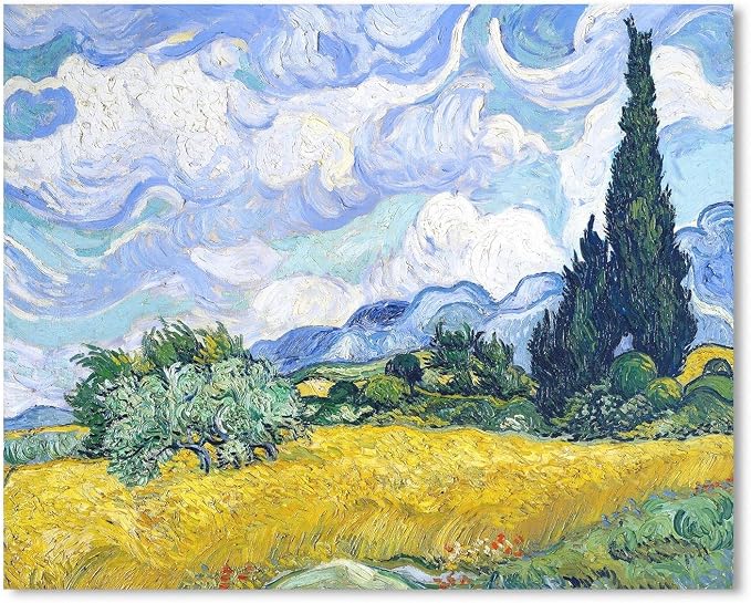 Van Gogh Canvas Wall Art: Wheat Field by 1KINGO