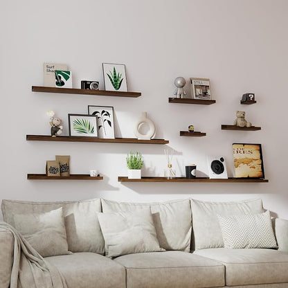 Floating Shelves for Wall Decor, Long Wall Mounted Storage Shelf for Bedroom - Image 6