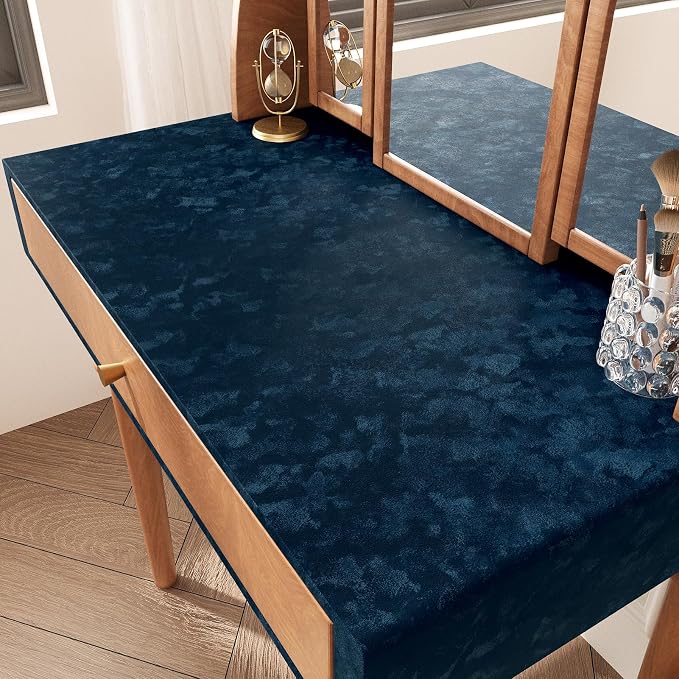 Wallercity Blue Velvet Wallpaper Textured Vitnage Peel and Stick Wallpaper - Image 4