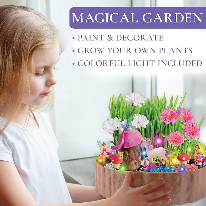 Hapinest DIY Unicorn & Fairy Garden Kit