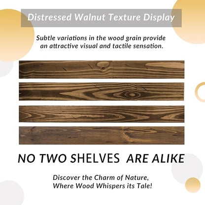 Floating Shelves 60 inch Long 8 "deep Set of 2, Heavy Duty Wood Wall Mounted - Image 8