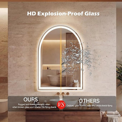 Sweetcrispy 20“×28” LED Bathroom Backlit Mirror - Image 2