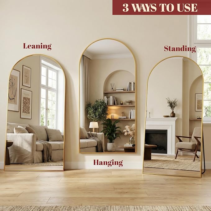 Suidia 71"x28" Arched Full Length Mirror - Image 8