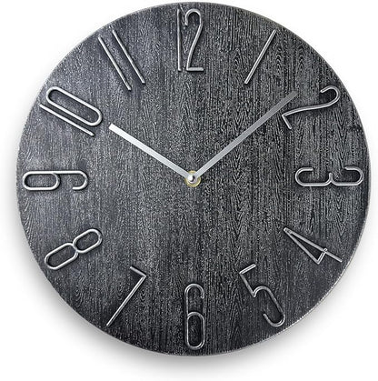 Wall Clock, Silent Clock, Wall Clocks Battery Operated， 12 inch Modern Wall by Fapugh
