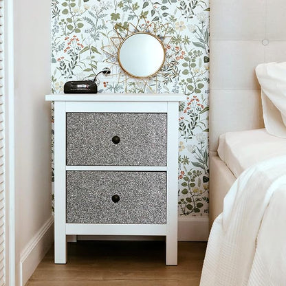 CRE8TIVE Charcoal Holographic Glitter Wallpaper Border Peel and Stick Wall - Image 3