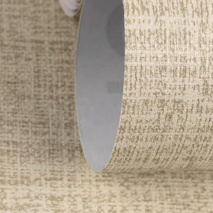 TANONE Khaki Contact Paper Peel and Stick Wallpaper, Grasscloth Beige Wallpaper - Image 2