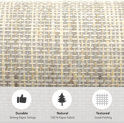 Ansehan Grasscloth Textured Wallcovering W712 Terraces Collection 36" W x 8 - Image 6