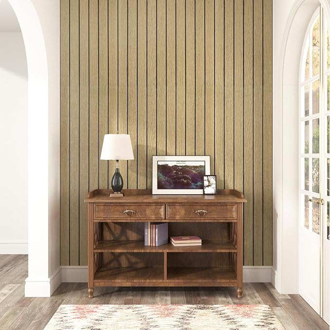 Neutral Peel and Stick Wood Panels - Image 3