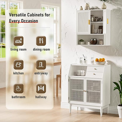 INNOD Bathroom Wall Cabinet, Wall-Mounted Medicine Cabinet - Image 2