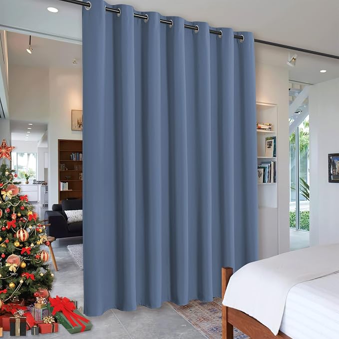 RYB HOME Privacy Curtain for Sliding Glass Door, Light Block Noise Reduce by RYBHOME