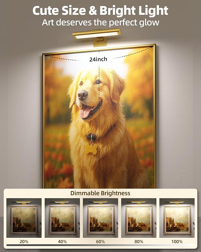 EZVALO Picture Light for Wall, Rechargeable 2400mAh Battery Lights Wireless - Image 8
