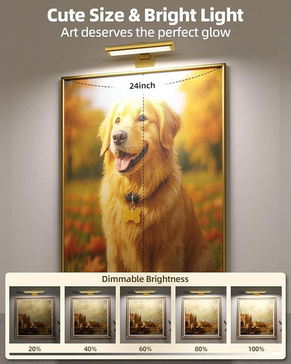 EZVALO Picture Light for Wall, Rechargeable 2400mAh Battery Lights Wireless - Image 8