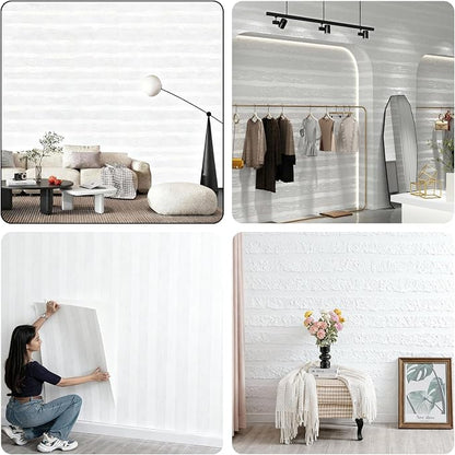 3D Wall Panels Peel and Stick – 23.82"x110" PVC Faux Texture, Self Adhesive - Image 4