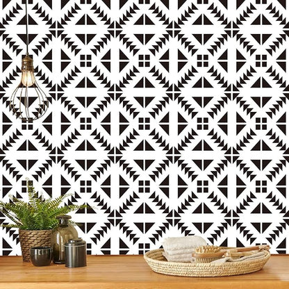 Jeweluck Black and White Peel and Stick Wallpaper Black and White Removable by Jeweluck